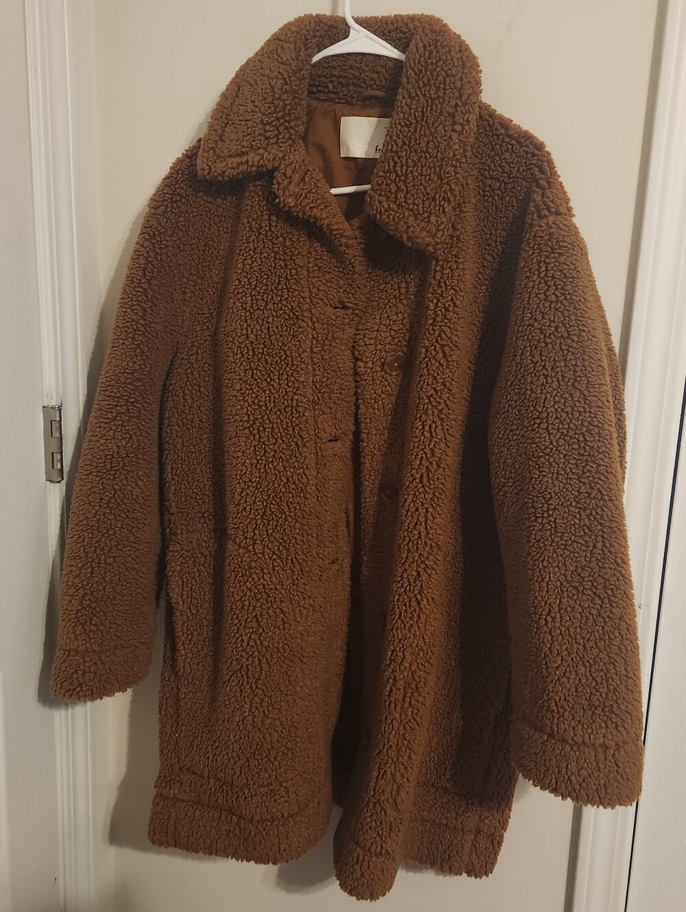 Wilfred Free Brown Teddy Coat Large